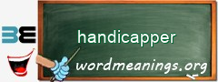 WordMeaning blackboard for handicapper